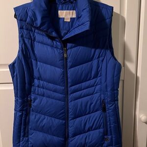 Michael Kors Women's Vibrant Blue Puffer Vest